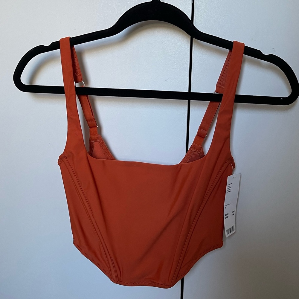 Urban outfitters burnt orange corset top